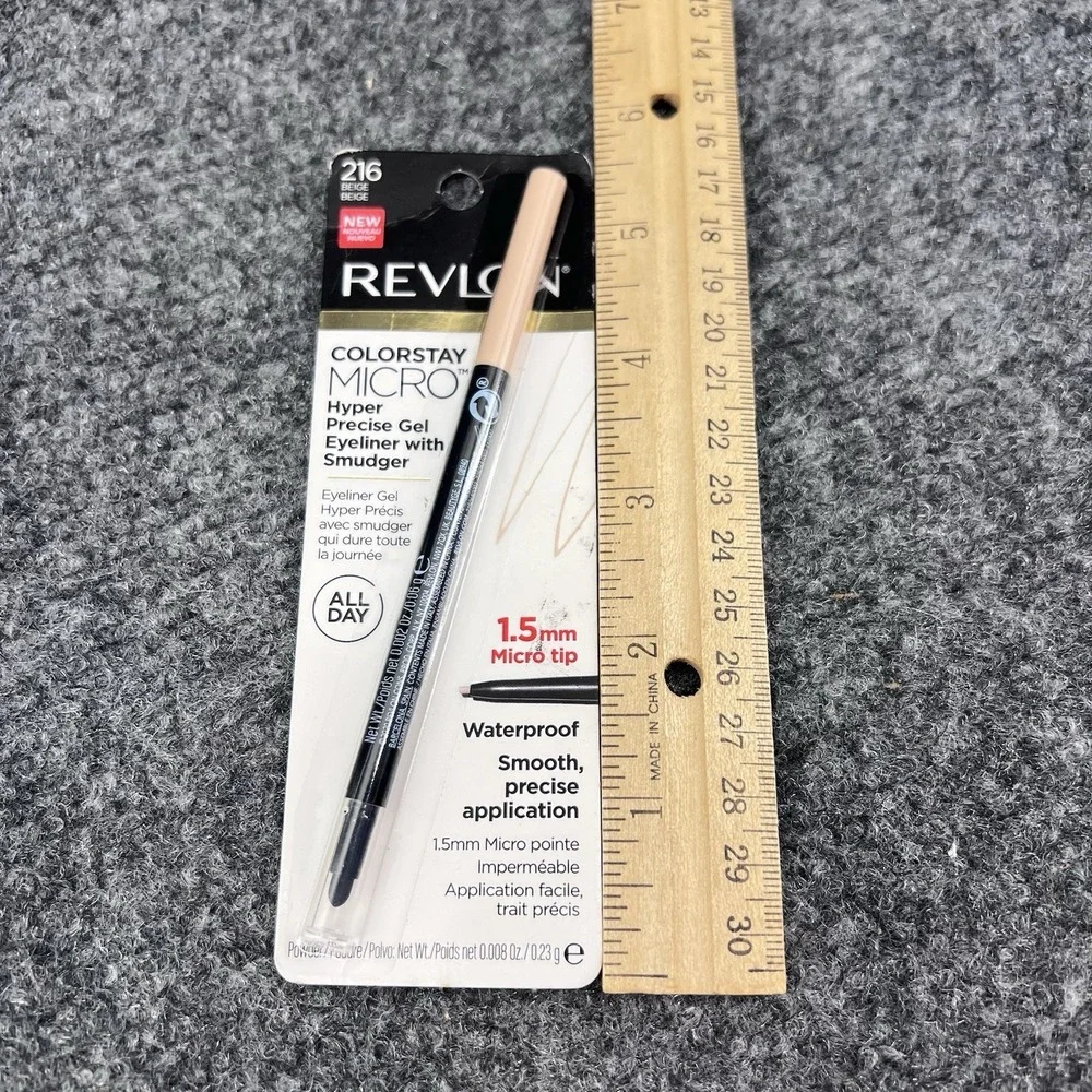 Revlon Colorstay Micro Hyper Precise Gel Eyeliner Waterproof Fine Tip 216 Beige